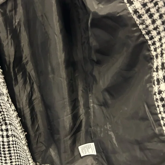 American Eagle Outfitters Houndstooth Pea Coat S - Picture 6 of 11